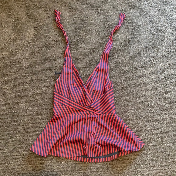 Anthropologie Odille navy and red halter top - Picture 1 of 2